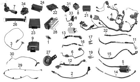 Diagrama Eléctrico — Bateria ETZ9 para moto Hero HUNK 250 2026-2027