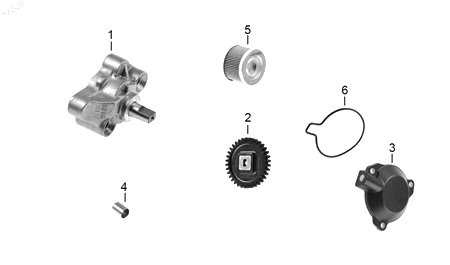 Diagrama Bomba de aceite — Empaque Cubierta Filtro Aceite para moto Hero HUNK XTREME 160 R 2025-2027