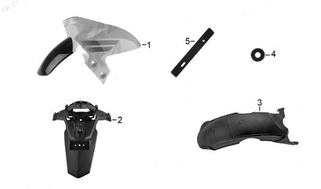 Diagrama Salpicaderas Italika MODENA125 2022