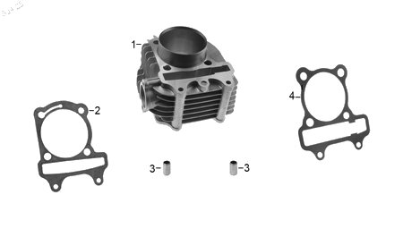 Diagrama Cilindro Italika MODENA175 GPS 2026