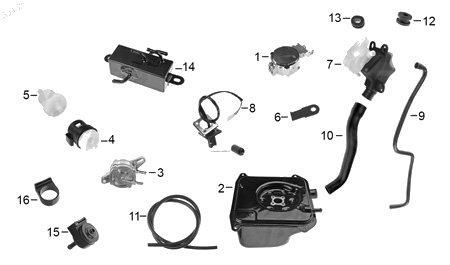 Diagrama Tanque de Combustible Italika MODENA175 GPS 2026