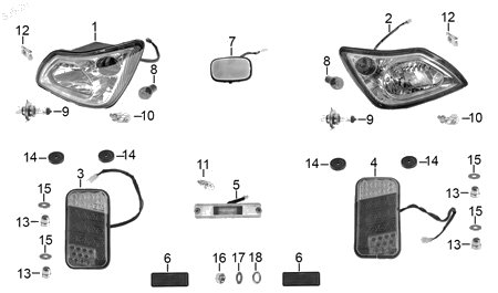 Diagrama Luces Italika PASSENGER 2021