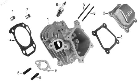 Diagrama Cabeza de Cilindro Italika R3100P-3 2016