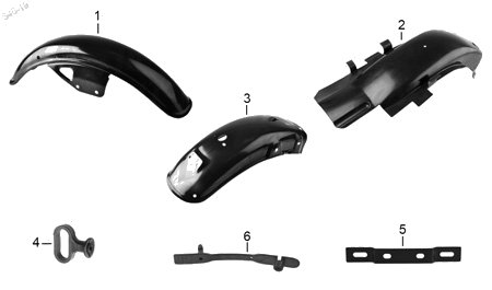 Diagrama Salpicaderas Italika RC125 2022