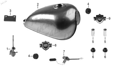 Diagrama Tanque de Combustible Italika RC125 2022