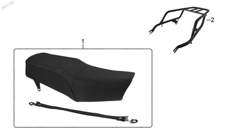 Diagrama Asientos y Parrillas Italika RC125 2022