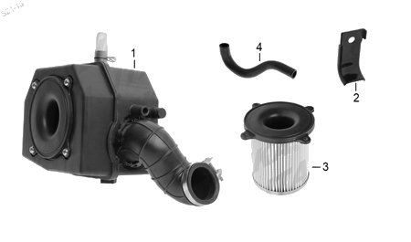 Diagrama Filtro de Aire y Sistema de Enfriamiento Italika RC150 GT 2015