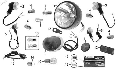 Diagrama Luces Italika RC150 GT 2015