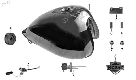 Diagrama Tanque de Combustible Italika RC250 2024