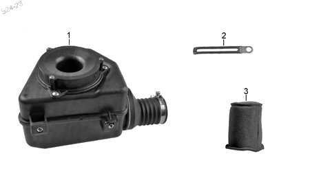 Diagrama Filtro de Aire y Sistema de Enfriamiento Italika RC250 2024
