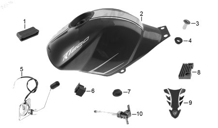 Diagrama Tanque de Combustible Italika RT200 GP 2019