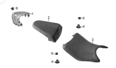 Diagrama Asientos y Parrillas Italika RT250 2021