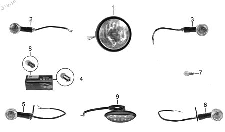 Diagrama Luces Italika SPTFIRE 2019
