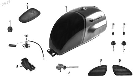 Diagrama Tanque de Combustible Italika SPTFIRE 250 2023