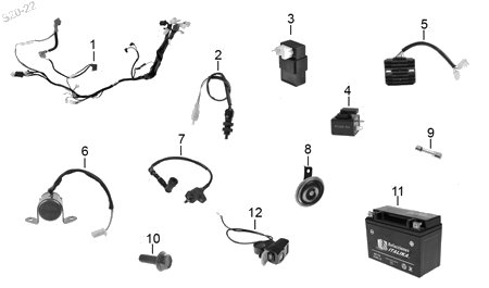 Diagrama Eléctrico Italika SPTFIRE 250 2023