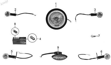 Diagrama Luces Italika SPTFIRE 250 2023