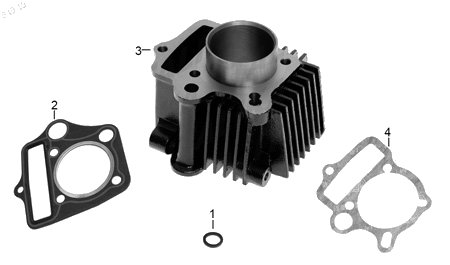 Diagrama Cilindro Italika T-REX70 2015
