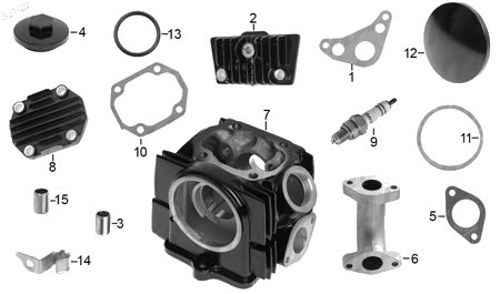 Diagrama Cabeza de Cilindro Italika ST90 2021