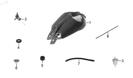 Diagrama Tanque de Combustible Italika ST90 2021