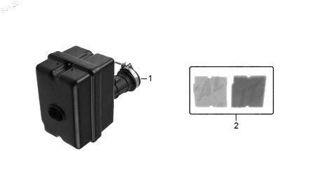Diagrama Filtro de Aire y Sistema de Enfriamiento para moto Italika ST90 2021 — refacciones compatibles