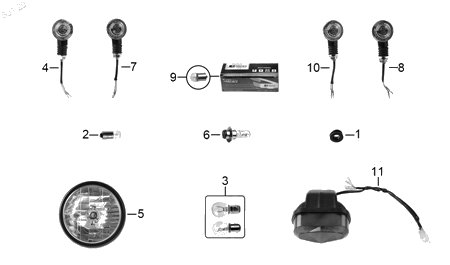 Diagrama Luces Italika ST90 2021