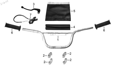 Diagrama Manubrio Italika T-REX70 2015