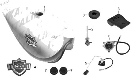 Diagrama Tanque de Combustible Italika TC200 2015