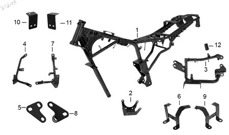 Diagrama Cuadro Italika TC250 2015