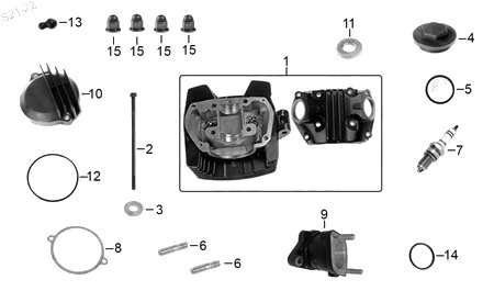 Diagrama Cabeza de Cilindro Italika TC250 2020