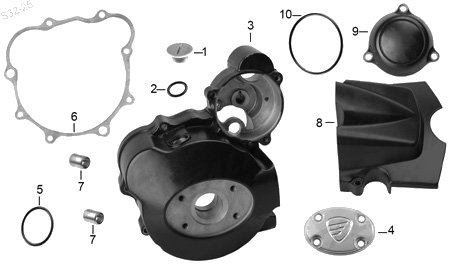 Diagrama Cubierta Izquierda Cárter Italika TC250 2015