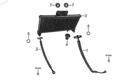 Diagrama Sistema Refrigerante Italika TC300 2025