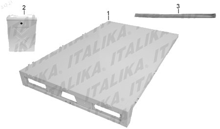 Diagrama Plataformas y Compartimientos Italika TITAN 2016