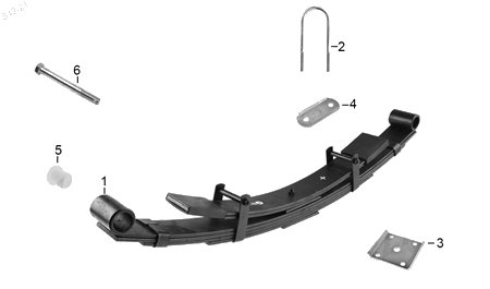 Diagrama Amortiguación Trasera y Suspensión Italika TITAN 2016