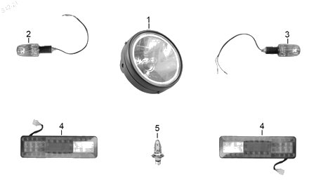 Diagrama Luces Italika TITAN 2016