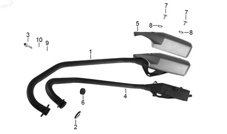 Diagrama Escape — Placa Protectora Silenciador Escape para moto Benelli TNT 15 2023