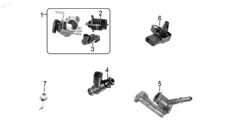 Diagrama Carburador para moto Benelli TNT 150I 2023 — refacciones compatibles
