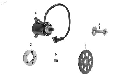 Diagrama Arranque para moto Benelli TNT 150I 2023 — refacciones compatibles