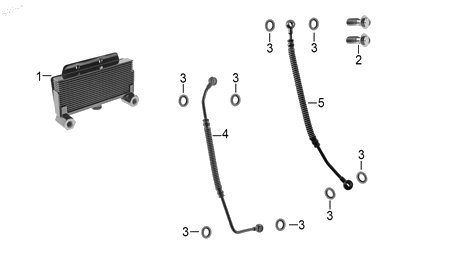 Diagrama Sistema refrigerante — Manguera Radiador B para moto Benelli TNT 150I 2023-2026