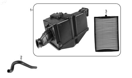 Diagrama Filtro de aire y sistema de enfriamiento — Manguera Respiradero para moto Benelli TNT 150I 2023-2026