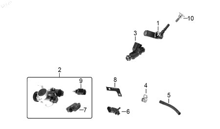 Diagrama Carburador para moto Benelli TNT 25N 2023 — refacciones compatibles