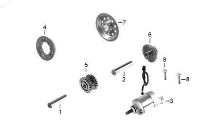 Diagrama Arranque para moto Benelli TNT 25N 2023 — refacciones compatibles