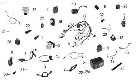 Diagrama Eléctrico — Resistor para moto Benelli TRK 502 2025-2026