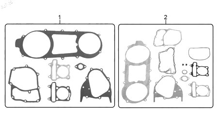 Diagrama Juntas para Motor Italika TRN150 2018