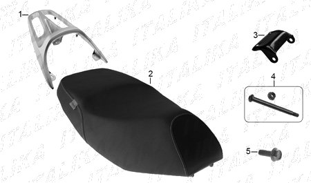 Diagrama Asientos y Parrillas Italika VGO 125 2016
