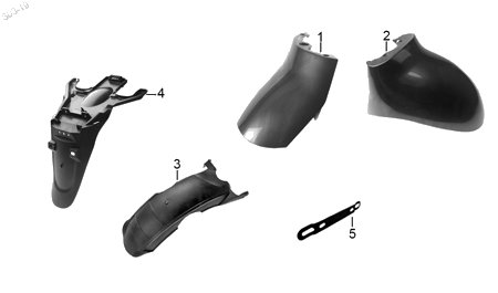 Diagrama Salpicaderas Italika VITALIA 125 2020