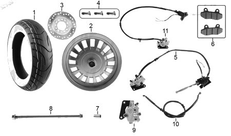 Diagrama Rueda Delantera Italika VITALIA150 2027