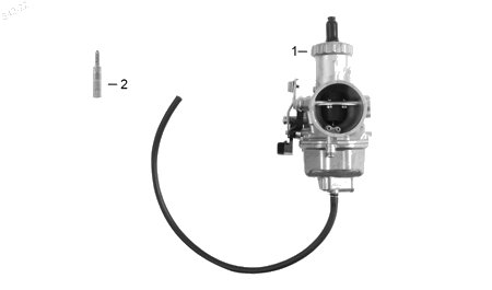 Diagrama Carburador para moto Italika VORT-X 250 2027 — refacciones compatibles