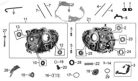 Diagrama Cárter Italika VORT-X 250 2024