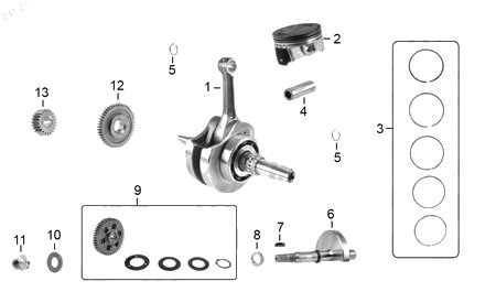 Diagrama Cigüeñal Italika VORT-X 250 2024