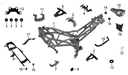 Diagrama Cuadro Italika VORT-X 250 2024